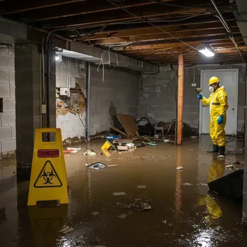 Flooded Basement Electrical Hazard in Tangipahoa Parish, LA Property